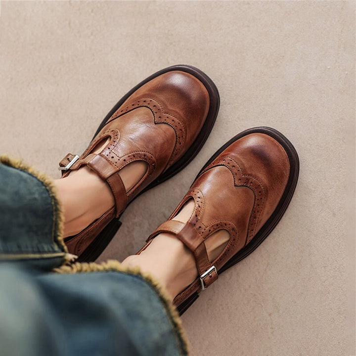 VELDA | ELEGANTNÍ KOŽENÉ MARY JANES