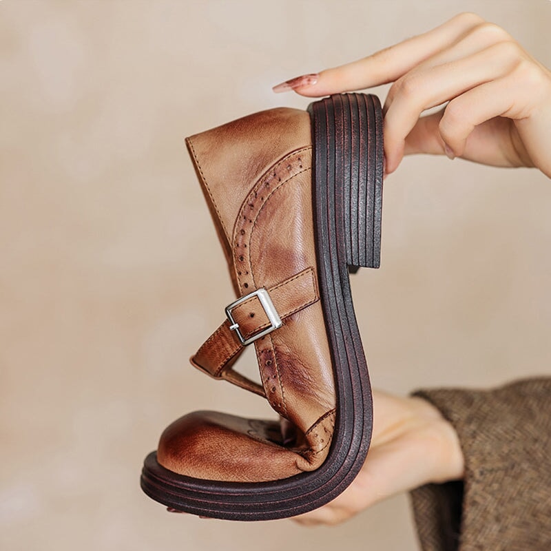VELDA | ELEGANTNÍ KOŽENÉ MARY JANES