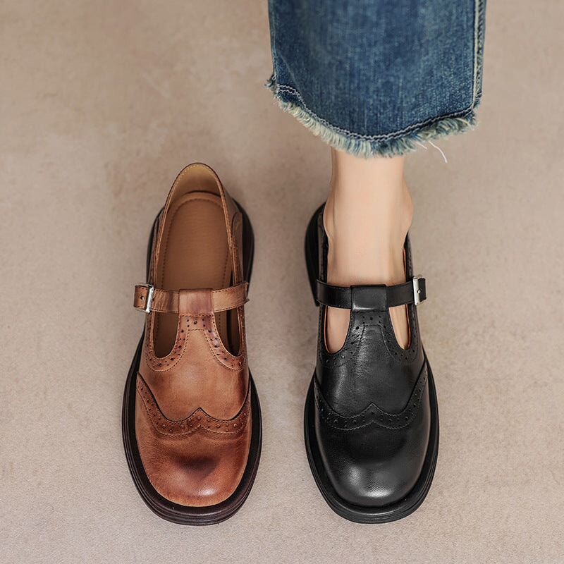 VELDA | ELEGANTNÍ KOŽENÉ MARY JANES